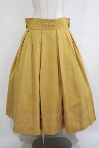 metamorphose / 【プラスサイズ】袴風タックロングスカート プラスサイズ カラシ H-25-11-22-1011-ME-SK-NS-ZH