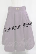 metamorphose / 【プラスサイズ】袴風タックロングスカート プラスサイズ 紫 H-25-11-22-1012-ME-SK-NS-ZH