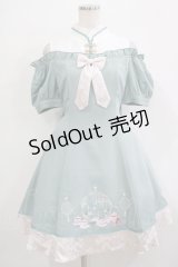 Amavel / 茶器と茉莉花のチャイナワンピース Free グリーン H-25-11-22-1013-CA-OP-NS-ZH