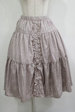 画像1: m petit by misako / MSKストライプRVSK L ピンク H-25-11-22-1014-LO-SK-NS-ZH