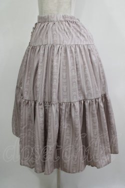 画像2: m petit by misako / MSKストライプRVSK L ピンク H-25-11-22-1014-LO-SK-NS-ZH