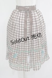 axes femme / チョコミントプリントスカート Free ブラウン H-25-11-22-1015-AX-SK-NS-ZH