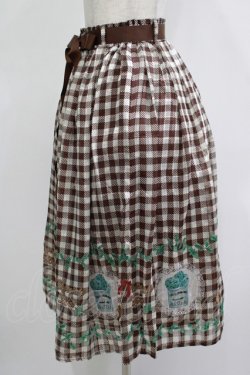 画像2: axes femme / チョコミントプリントスカート Free ブラウン H-25-11-22-1015-AX-SK-NS-ZH