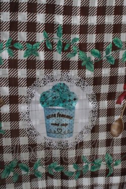 画像4: axes femme / チョコミントプリントスカート Free ブラウン H-25-11-22-1015-AX-SK-NS-ZH