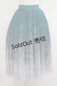 axes femme / グラデレースサーキュラースカート Free Bグリーン H-25-11-22-1016-AX-SK-NS-ZH