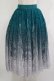 画像1: axes femme / グラデレースサーキュラースカート Free Bグリーン H-25-11-22-1016-AX-SK-NS-ZH (1)