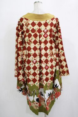 画像3: metamorphose / 百花繚乱〜まほろばの舞〜着物風羽織り Free 深緋×えんじ H-25-11-22-1018-ME-JA-NS-ZH