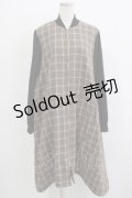axes femme / チェック切替ブルゾン Free ブラウン H-25-11-22-1019-AX-JA-NS-ZH