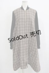 axes femme / チェック切替ブルゾン Free ブラウン H-25-11-22-1019-AX-JA-NS-ZH