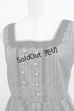 画像4: m petit by misako / ストライプジャンパースカート L グレー H-25-11-22-1002-LO-OP-NS-ZH