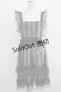 virally / 星名桜子 hsチュールエプロンジャンスカ LL ブラック H-25-11-22-1024-PU-OP-NS-ZH