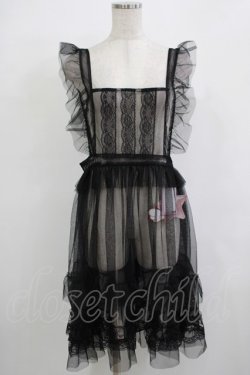 画像1: virally / 星名桜子 hsチュールエプロンジャンスカ LL ブラック H-25-11-22-1024-PU-OP-NS-ZH