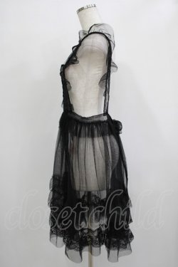 画像2: virally / 星名桜子 hsチュールエプロンジャンスカ LL ブラック H-25-11-22-1024-PU-OP-NS-ZH