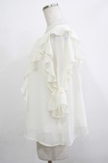 画像2: F&A / ラッフルフリル5分袖ブラウス Free OFFWHITE H-25-11-22-1027-LO-BL-NS-ZH (2)
