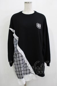 FLC / ぬた。/スウェット LL ブラック H-25-11-22-1029-LO-TO-NS-ZH