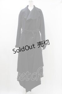 alice auaa / ダブルボタンドレープコート 1（メンズサイズ） ブラック H-25-11-23-005-AA-CO-KB-ZH