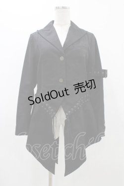 画像1: BPN / 縫合燕尾ジャケット  ブラック H-25-11-23-029-GO-JA-KB-ZH