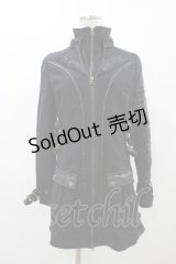 Ozz Croce / ダブルジップロングジャケット  ブラック H-25-11-23-030-OO-JA-KB-ZH