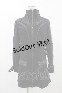 Ozz Croce / ダブルジップロングジャケット  ブラック H-25-11-23-030-OO-JA-KB-ZH