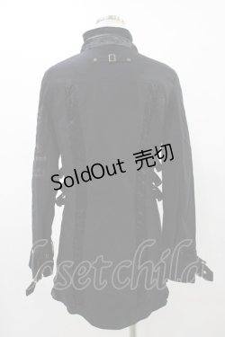 画像2: Ozz Croce / ダブルジップロングジャケット  ブラック H-25-11-23-030-OO-JA-KB-ZH