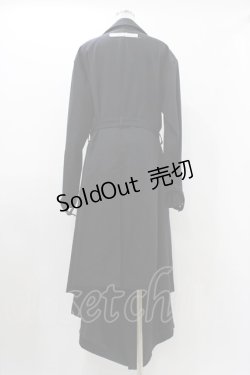 画像2: alice auaa / ダブルボタンドレープコート 1（メンズサイズ） ブラック H-25-11-23-005-AA-CO-KB-ZH