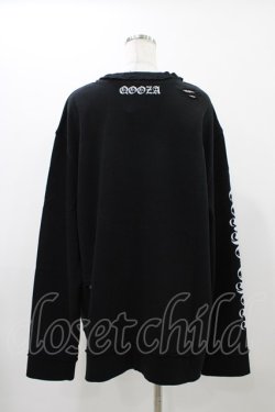 画像2: QOOZA / 東京喰種×QOOZA金木研 ダメージスウェット  ブラック H-25-11-23-034-0-TO-KB-ZH