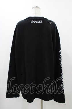 画像2: QOOZA / 東京喰種×QOOZA金木研 ダメージスウェット  ブラック H-25-11-23-036-0-TO-KB-ZH