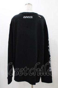 画像2: QOOZA / 東京喰種×QOOZA金木研 ダメージスウェット  ブラック H-25-11-23-039-0-TO-KB-ZH