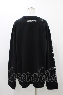 画像2: QOOZA / 東京喰種×QOOZA金木研 ダメージスウェット  ブラック H-25-11-23-040-0-TO-KB-ZH