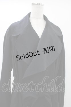 画像4: alice auaa / ダブルボタンドレープコート 1（メンズサイズ） ブラック H-25-11-23-005-AA-CO-KB-ZH