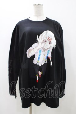 画像1: QOOZA / 東京喰種×QOOZA鈴屋什造 L/S TEE  ブラック H-25-11-23-044-0-TO-KB-ZH