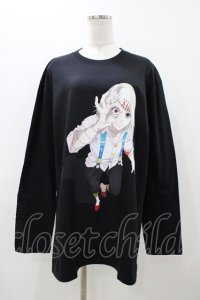 QOOZA / 東京喰種×QOOZA鈴屋什造 L/S TEE  ブラック H-25-11-23-045-0-TO-KB-ZH