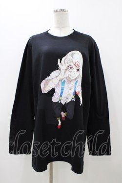 画像1: QOOZA / 東京喰種×QOOZA鈴屋什造 L/S TEE  ブラック H-25-11-23-045-0-TO-KB-ZH