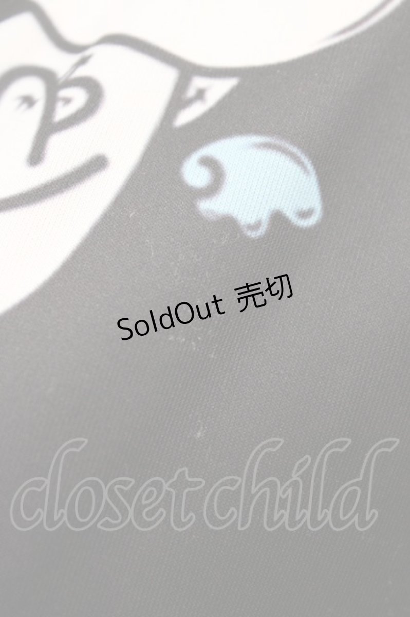 画像3: 【SALE】NieR CLOTHING / 総柄ZIP半袖パーカー  ブラック H-25-11-23-048-PU-TO-KB-ZT471 (3)