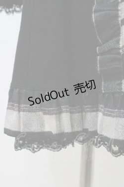 画像5: MARBLE / チェック切替レイヤード風姫袖コート  ブラック H-25-11-23-006-GO-CO-KB-ZH