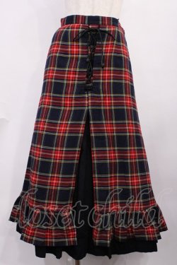 画像1: BABY,THE STARS SHINE BRIGHT / タータンチェックスカート Free ネイビー H-25-11-23-1006-BA-SK-NS-ZH