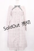 Ank Rouge / チェックロングワンピース M ピンク H-25-11-23-1007-CA-OP-NS-ZH
