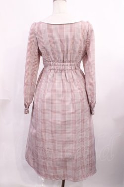 画像2: Ank Rouge / チェックロングワンピース M ピンク H-25-11-23-1007-CA-OP-NS-ZH