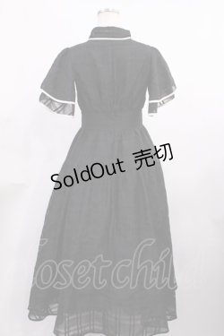 画像2: An MILLE / シアーチェックフリルワンピース Free ブラック H-25-11-23-1008-EL-OP-NS-ZH