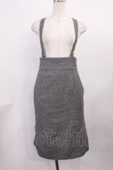 Franche Lippee / 後ろフリルサスペンダースカート M ブラック H-25-11-23-1011-LO-SK-NS-ZH