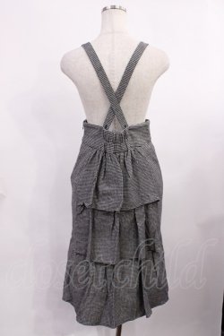 画像2: Franche Lippee / 後ろフリルサスペンダースカート M ブラック H-25-11-23-1011-LO-SK-NS-ZH