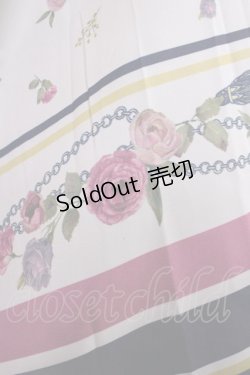 画像3: axes femme / スカーフ柄スカート M ネイビー H-25-11-23-1012-AX-SK-NS-ZH