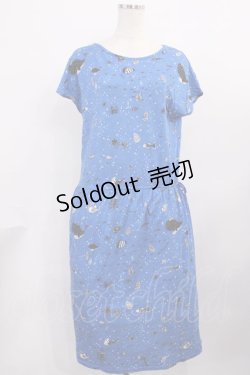 画像1: Franche Lippee / 海の宝石ワンピース M ブルー H-25-11-23-1013-LO-OP-NS-ZH