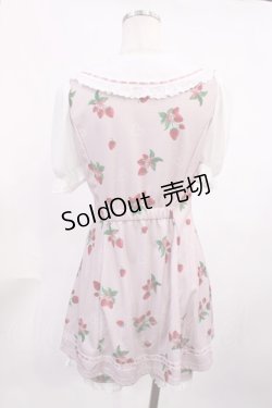 画像2: Ank Rouge / ストロベリープリントSetup　セットアップ M ピンク H-25-11-23-1016-CA-OP-NS-ZH