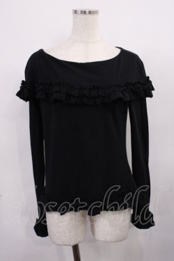 画像1: Juliette et Justine / Un Souvenir de Rose Cutsew Free ブラック H-25-11-23-1021-CL-TO-NS-ZH