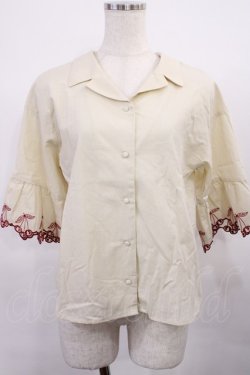 画像1: Fi.n.t / チェリーカットワーク開衿ブラウス Free IVORY H-25-11-23-1022-CA-BL-NS-ZH