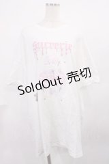 Jamie エーエヌケー / ゴシックケーキプリントTe M ホワイト H-25-11-23-1024-LO-TS-NS-ZH