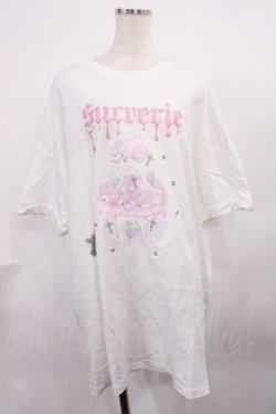 画像1: Jamie エーエヌケー / ゴシックケーキプリントTe M ホワイト H-25-11-23-1024-LO-TS-NS-ZH