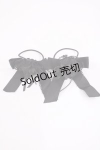 metamorphose / 薔薇リボンヘアゴム  ブラック H-25-11-23-1034-ME-AC-NS-ZH