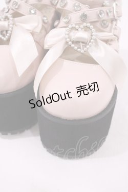 画像4: Ank Rouge / ハートリボン厚底シューズ M（23.0cm〜23.5cm） ピンク H-25-11-23-1041-CA-SH-NS-ZH